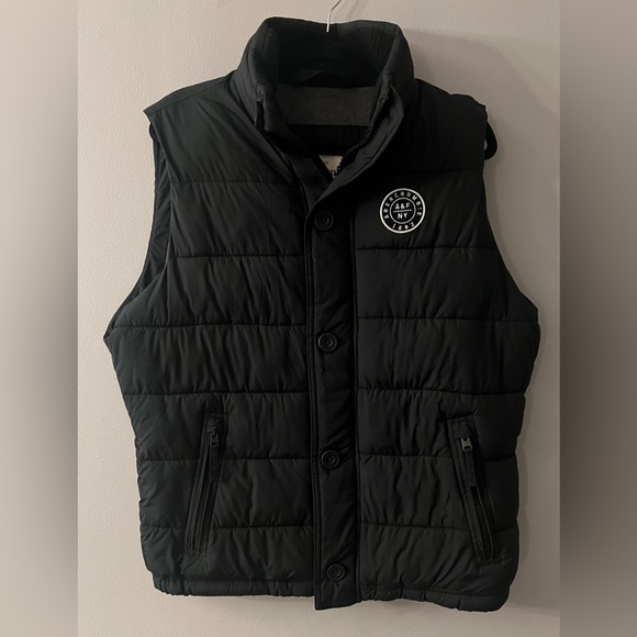 Abercrombie & Fitch Jackets & Blazers - Vintage Abercrombie & Fitch Black Puffer Vest with Emblem